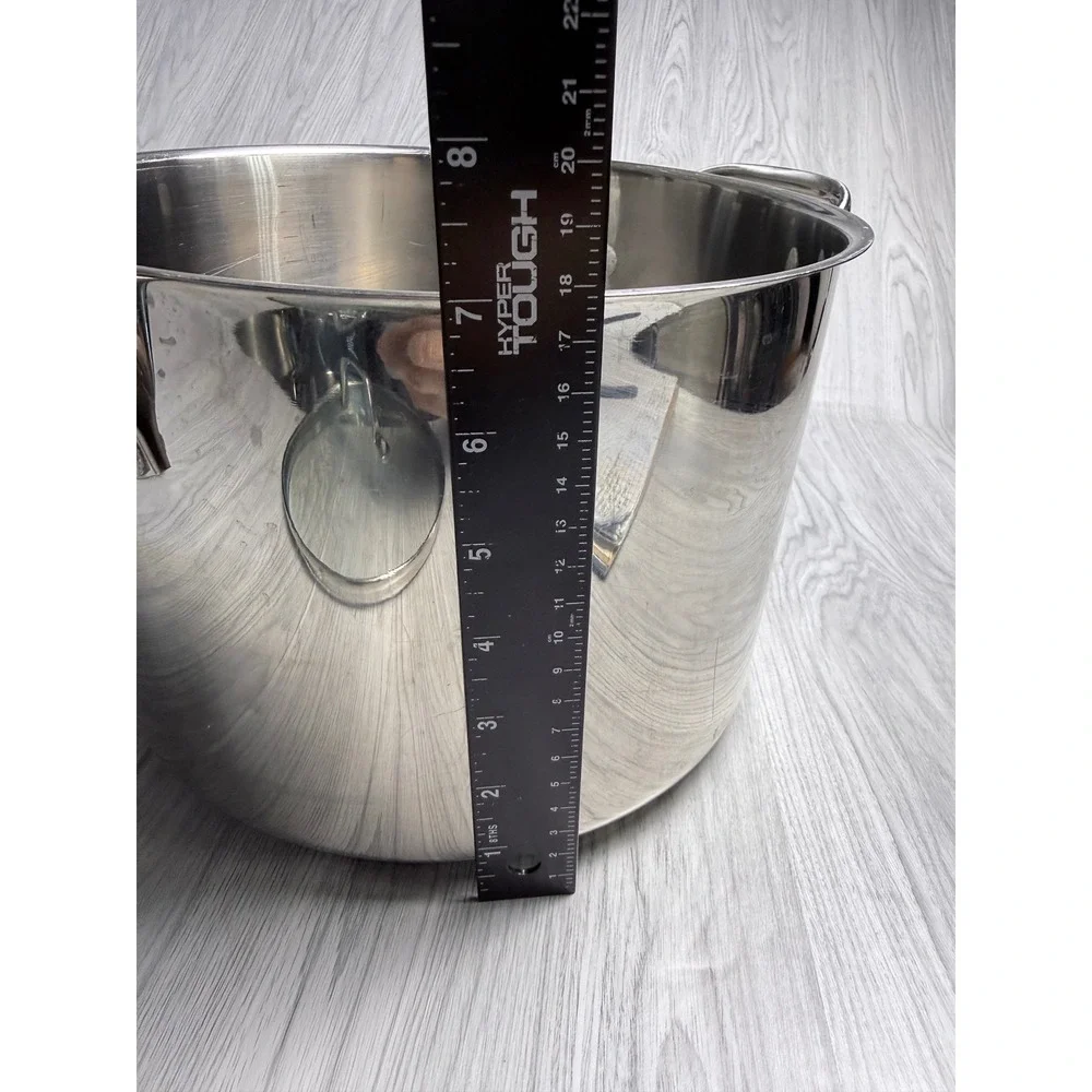 Wolfgang Puck Cafe Collection 8qt Stainless Steel Stockpot with Glass Lid